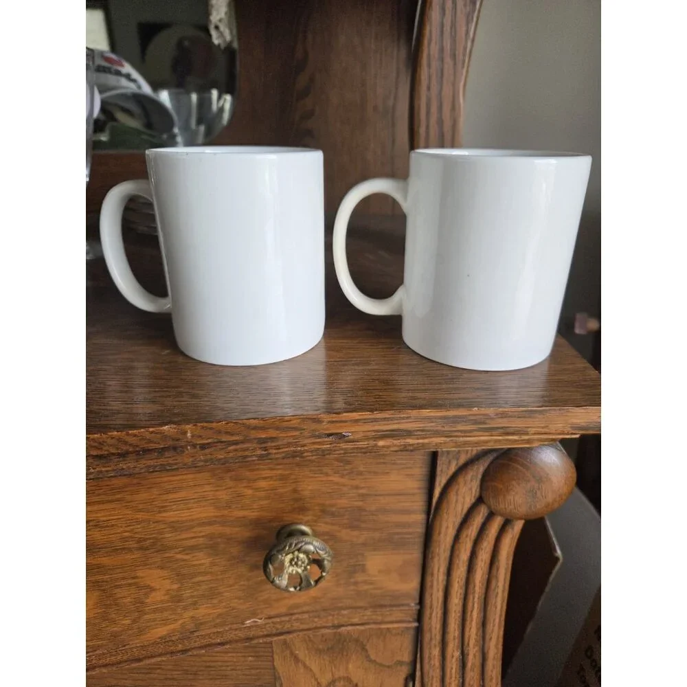 Pair Vintage SMI Creations Advertising Coors Beer 12 Oz Ceramic Coffee‎ Mug Cup